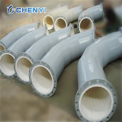 Rubber Backed Alumina Pipe Linings Rubber Backed Alumina Pipe Linings